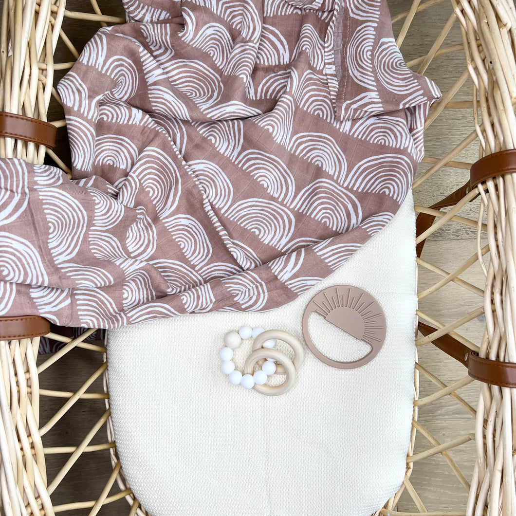 Blush Rainbow Swaddle
