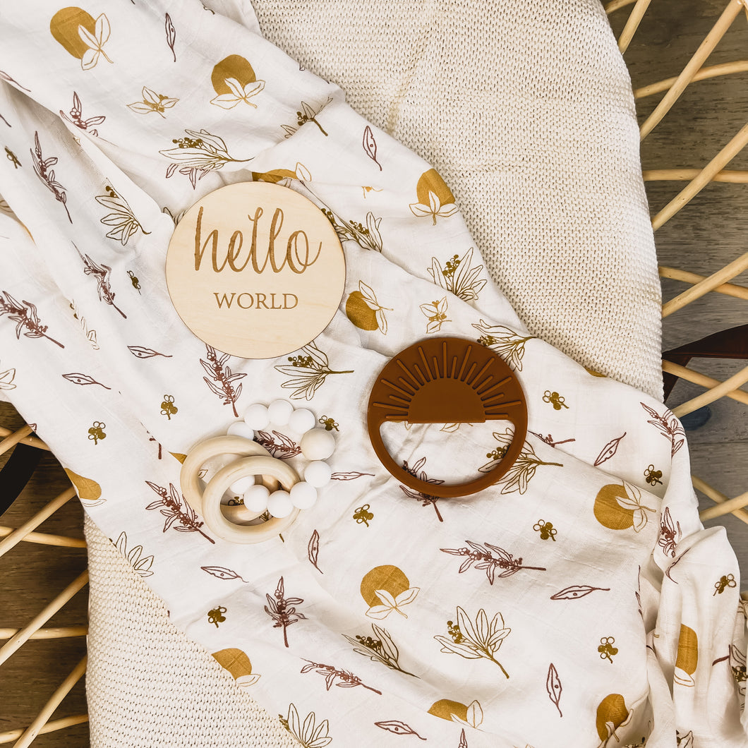 Native Flora Swaddle
